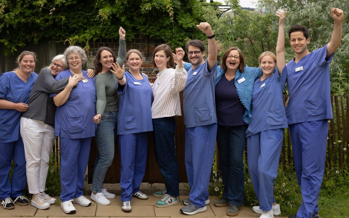 Das Team der Kinderpalliaitvstation Zeitinsel