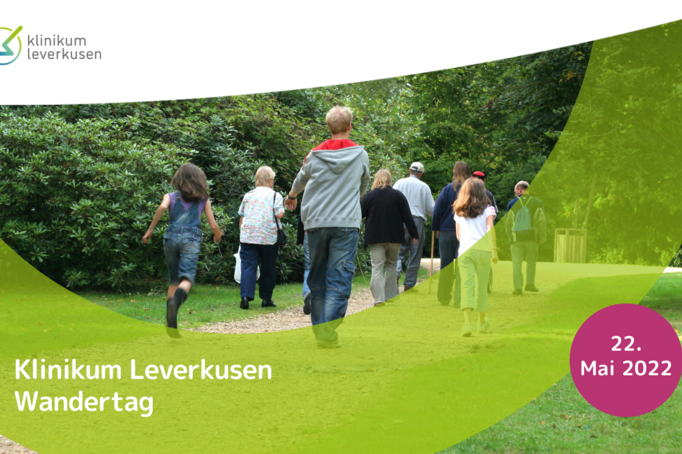 Plakat zum Klinikum Leverkusen Wandertag