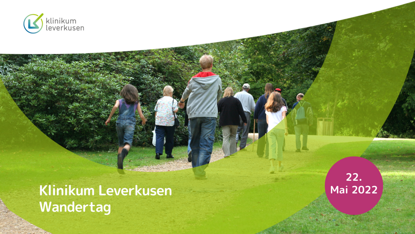 Plakat zum Klinikum Leverkusen Wandertag