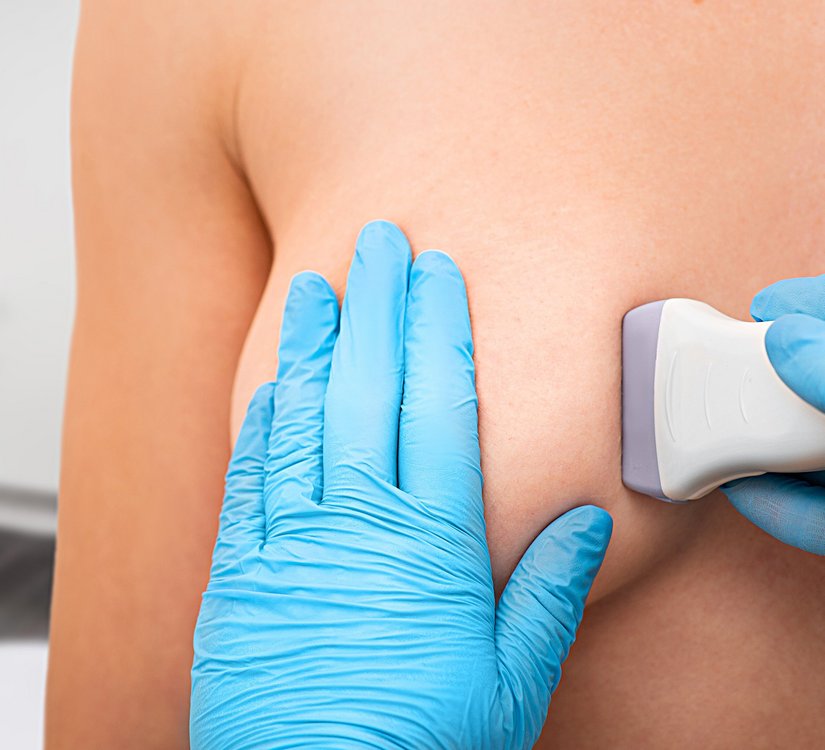 Brustuntersuchung per Ultraschall